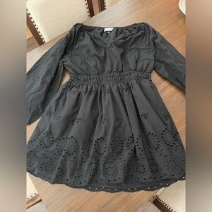 Universal Thread Black Eyelet Dress